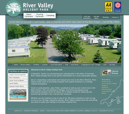 River Valley Holiday Park - Static Caravans, Touring Caravans and Camping in St Austell, Cornwall